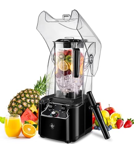 Amazon.com: Commercial Blender for Smoothies 2200W with Sound